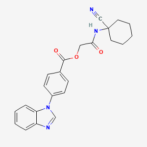 [2-[(1-Cyanocyclohexyl)amino]-2-oxoethyl] 4-(benzimidazol-1-yl)benzoate