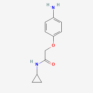 molecular formula C11H14N2O2 B2798368 2-(4-aminophenoxy)-N-cyclopropylacetamide CAS No. 926261-52-1