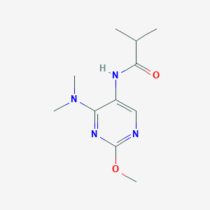 N-(4-(dimethylamino)-2-methoxypyrimidin-5-yl)isobutyramide