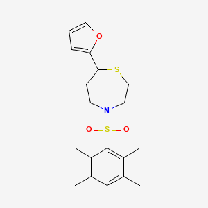 7-(Furan-2-yl)-4-((2,3,5,6-tetramethylphenyl)sulfonyl)-1,4-thiazepane