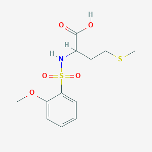 molecular formula C12H17NO5S2 B2798377 2-(2-Methoxybenzenesulfonamido)-4-(methylsulfanyl)butanoic acid CAS No. 1009496-95-0