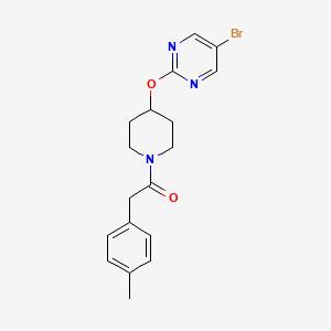 1-[4-(5-Bromopyrimidin-2-yl)oxypiperidin-1-yl]-2-(4-methylphenyl)ethanone