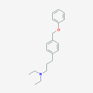 molecular formula C20H27NO B027984 1-Propylamine, N,N-diethyl-3-(p-(phenoxymethyl)phenyl)- CAS No. 19733-80-3