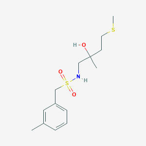 N-(2-hydroxy-2-methyl-4-(methylthio)butyl)-1-(m-tolyl)methanesulfonamide