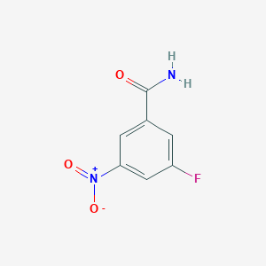 molecular formula C7H5FN2O3 B2798421 3-Fluoro-5-nitrobenzamide CAS No. 1208075-03-9