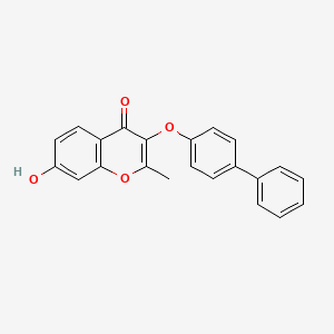 B2798447 7-hydroxy-2-methyl-3-(4-phenylphenoxy)-4H-chromen-4-one CAS No. 380348-27-6