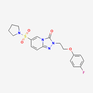 2-(2-(4-fluorophenoxy)ethyl)-6-(pyrrolidin-1-ylsulfonyl)-[1,2,4]triazolo[4,3-a]pyridin-3(2H)-one