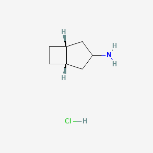molecular formula C7H14ClN B2798487 (1S,5R)-Bicyclo[3.2.0]heptan-3-amine;hydrochloride CAS No. 2411180-36-2