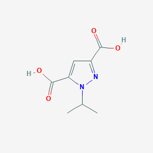 molecular formula C8H10N2O4 B2798495 1-Isopropyl-1H-pyrazole-3,5-dicarboxylic acid CAS No. 1194726-38-9