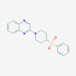 2-[4-(Benzenesulfonyl)piperidin-1-yl]quinoxaline