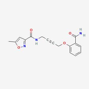 N-(4-(2-carbamoylphenoxy)but-2-yn-1-yl)-5-methylisoxazole-3-carboxamide