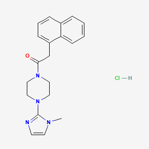 1-(4-(1-methyl-1H-imidazol-2-yl)piperazin-1-yl)-2-(naphthalen-1-yl)ethanone hydrochloride