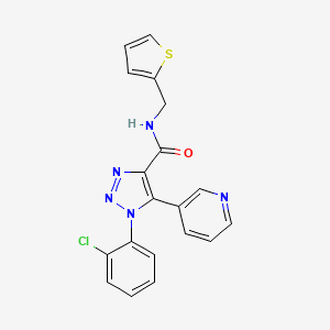 1-(2-chlorophenyl)-5-(pyridin-3-yl)-N-(thiophen-2-ylmethyl)-1H-1,2,3-triazole-4-carboxamide