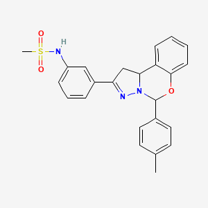 N-(3-(5-(p-tolyl)-5,10b-dihydro-1H-benzo[e]pyrazolo[1,5-c][1,3]oxazin-2-yl)phenyl)methanesulfonamide