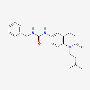 1-Benzyl-3-(1-isopentyl-2-oxo-1,2,3,4-tetrahydroquinolin-6-yl)urea