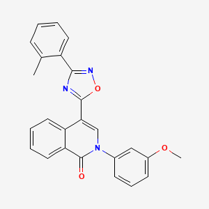 2-(3-methoxyphenyl)-4-(3-(o-tolyl)-1,2,4-oxadiazol-5-yl)isoquinolin-1(2H)-one