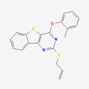 2-(Allylsulfanyl)-4-(2-methylphenoxy)[1]benzothieno[3,2-d]pyrimidine