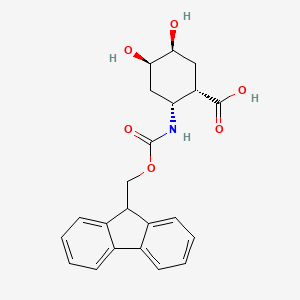 (1S,2R,4R,5S)-2-(9H-Fluoren-9-ylmethoxycarbonylamino)-4,5-dihydroxycyclohexane-1-carboxylic acid
