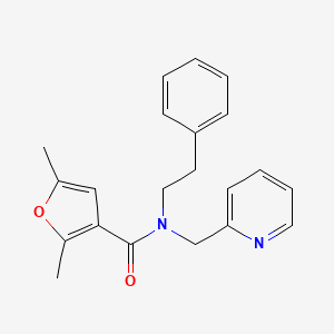 2,5-dimethyl-N-phenethyl-N-(pyridin-2-ylmethyl)furan-3-carboxamide