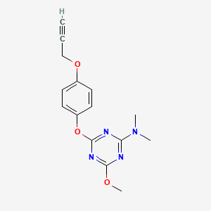 N-{4-methoxy-6-[4-(2-propynyloxy)phenoxy]-1,3,5-triazin-2-yl}-N,N-dimethylamine