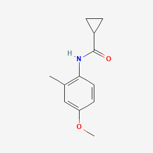 molecular formula C12H15NO2 B2798539 N-(4-methoxy-2-methylphenyl)cyclopropanecarboxamide CAS No. 53712-68-8