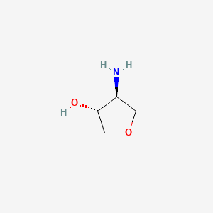 molecular formula C4H9NO2 B2798565 trans-4-Aminotetrahydrofuran-3-ol CAS No. 153610-14-1; 190792-70-2; 330975-13-8