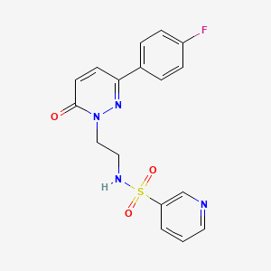 N-(2-(3-(4-fluorophenyl)-6-oxopyridazin-1(6H)-yl)ethyl)pyridine-3-sulfonamide
