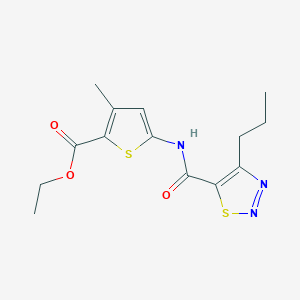 Ethyl 3-methyl-5-(4-propyl-1,2,3-thiadiazole-5-carboxamido)thiophene-2-carboxylate