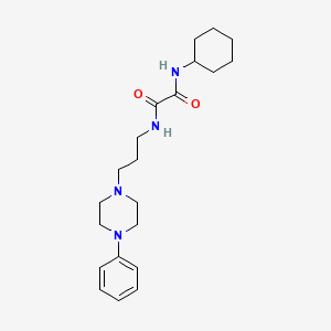 N1-cyclohexyl-N2-(3-(4-phenylpiperazin-1-yl)propyl)oxalamide