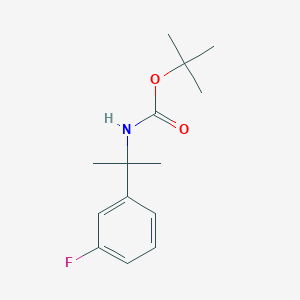 tert-Butyl 2-(3-fluorophenyl)propan-2-ylcarbamate