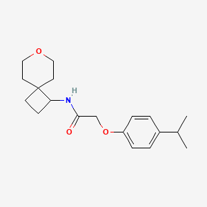 2-(4-isopropylphenoxy)-N-(7-oxaspiro[3.5]nonan-1-yl)acetamide