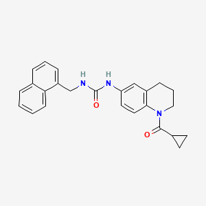 1-(1-(Cyclopropanecarbonyl)-1,2,3,4-tetrahydroquinolin-6-yl)-3-(naphthalen-1-ylmethyl)urea