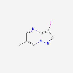 molecular formula C7H6IN3 B2798618 3-Iodo-6-methylpyrazolo[1,5-a]pyrimidine CAS No. 2503208-98-6