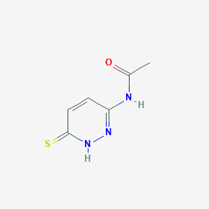 molecular formula C6H7N3OS B2798691 N-(6-Sulfanylpyridazin-3-yl)acetamide CAS No. 77780-69-9