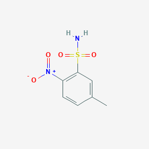 molecular formula C7H8N2O4S B2798756 5-Methyl-2-nitrobenzene-1-sulfonamide CAS No. 2535-68-4