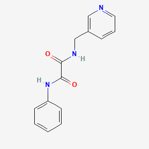 molecular formula C14H13N3O2 B2798765 N'-phenyl-N-[(pyridin-3-yl)methyl]ethanediamide CAS No. 331239-20-4