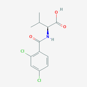 molecular formula C12H13Cl2NO3 B2798802 (2S)-2-[(2,4-dichlorophenyl)formamido]-3-methylbutanoic acid CAS No. 141627-49-8