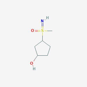 molecular formula C6H13NO2S B2798803 3-(Methylsulfonimidoyl)cyclopentan-1-ol CAS No. 2305255-14-3