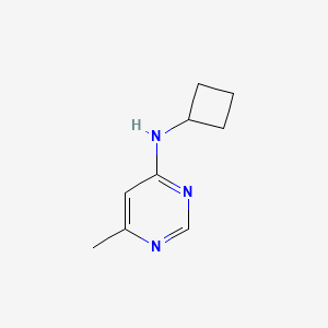 molecular formula C9H13N3 B2798821 N-cyclobutyl-6-methylpyrimidin-4-amine CAS No. 1249843-37-5