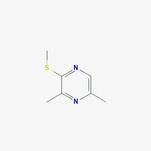 molecular formula C7H10N2S B2798823 2-Methylthio-3,5-methylpyrazine CAS No. 67952-65-2