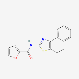 molecular formula C16H12N2O2S B2798832 N-{4H,5H-naphtho[1,2-d][1,3]thiazol-2-yl}furan-2-carboxamide CAS No. 300541-74-6