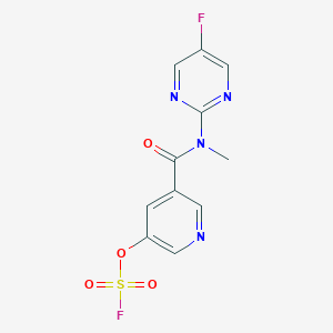 5-Fluoro-2-[(5-fluorosulfonyloxypyridine-3-carbonyl)-methylamino]pyrimidine