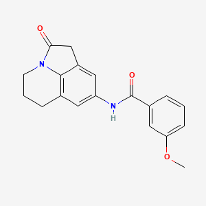 3-methoxy-N-(2-oxo-2,4,5,6-tetrahydro-1H-pyrrolo[3,2,1-ij]quinolin-8-yl)benzamide
