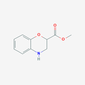 molecular formula C10H11NO3 B2798891 methyl 3,4-dihydro-2H-1,4-benzoxazine-2-carboxylate 