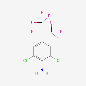 2,6-Dichloro-4-(1,1,1,2,3,3,3-heptafluoropropan-2-yl)aniline