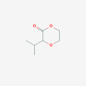 molecular formula C7H12O3 B2798937 3-(Propan-2-yl)-1,4-dioxan-2-one CAS No. 861592-59-8
