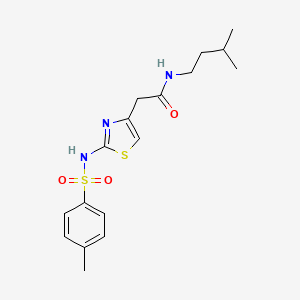 N-isopentyl-2-(2-(4-methylphenylsulfonamido)thiazol-4-yl)acetamide