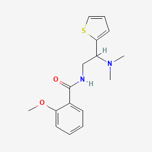 N-(2-(dimethylamino)-2-(thiophen-2-yl)ethyl)-2-methoxybenzamide