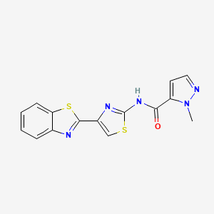 N-(4-(benzo[d]thiazol-2-yl)thiazol-2-yl)-1-methyl-1H-pyrazole-5-carboxamide