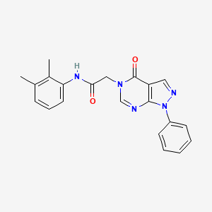 molecular formula C21H19N5O2 B2799023 N-(2,3-dimethylphenyl)-2-(4-oxo-1-phenyl-1,4-dihydro-5H-pyrazolo[3,4-d]pyrimidin-5-yl)acetamide CAS No. 852440-03-0